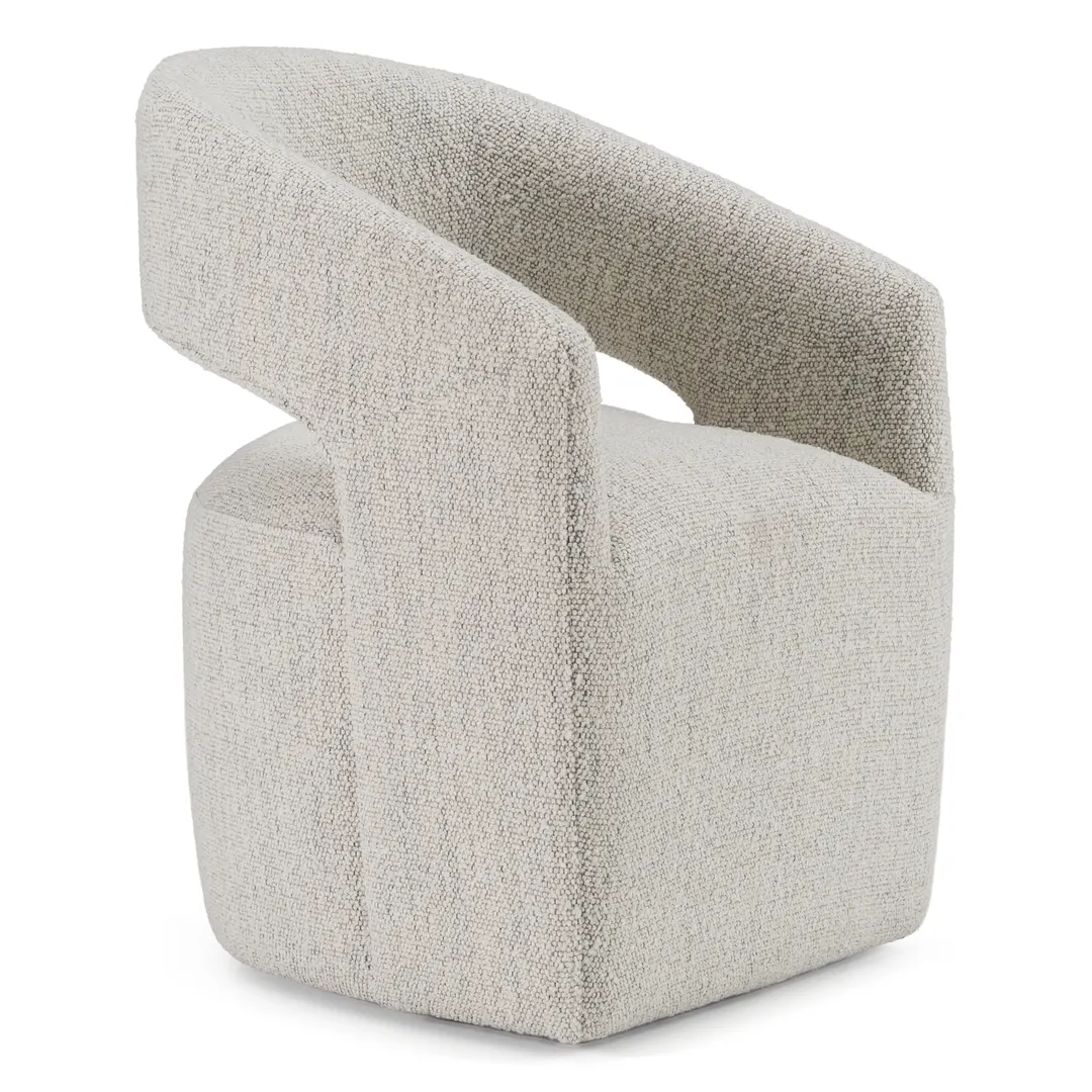 Angie — Modern Beige Fabric Dining Chair