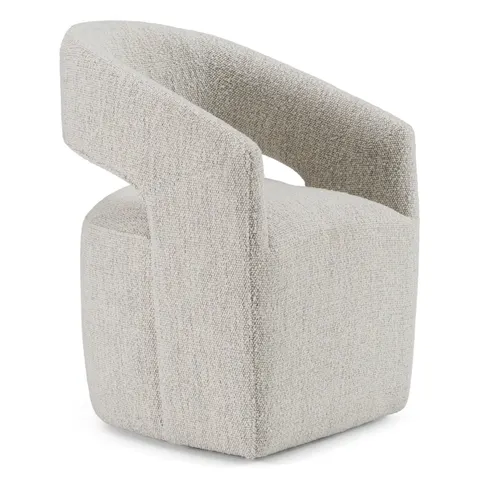 Angie — Modern Beige Fabric Dining Chair