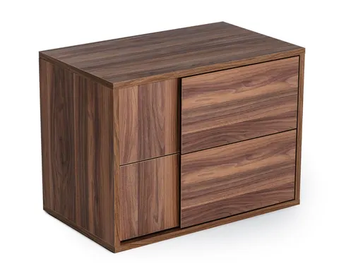 Asus — Italian Modern Walnut Nightstand