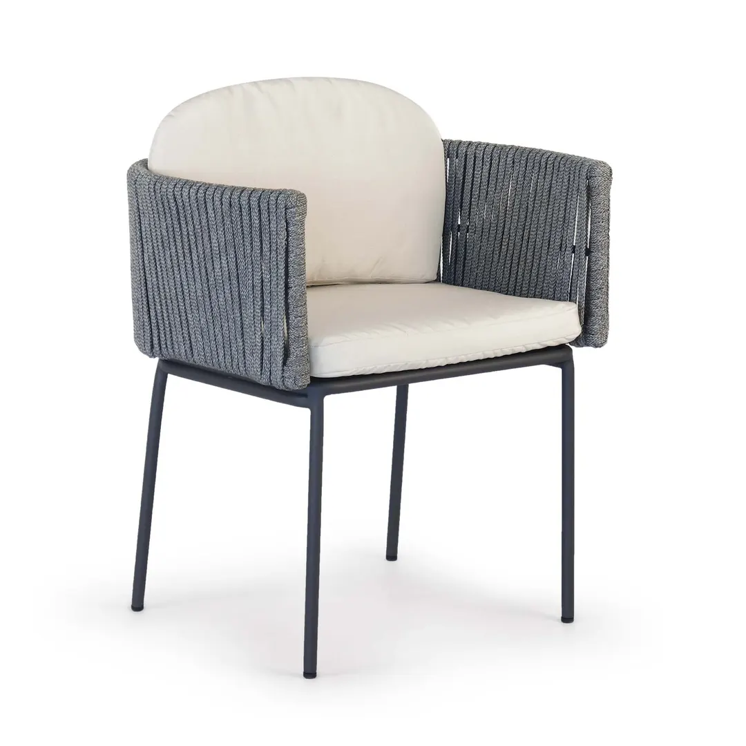 Boston Dining Armchair with Sunbrella Cushion — 