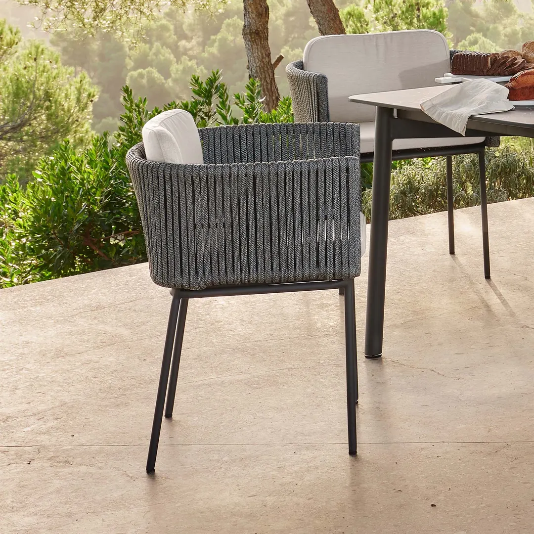 Boston Dining Armchair with Sunbrella Cushion — Photo 2