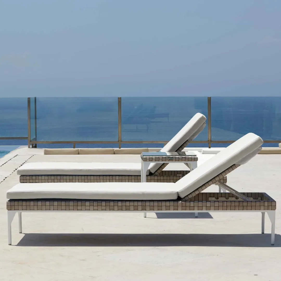 Brafta 3-Piece Chaise Lounger set with Sunbrella Cushion —