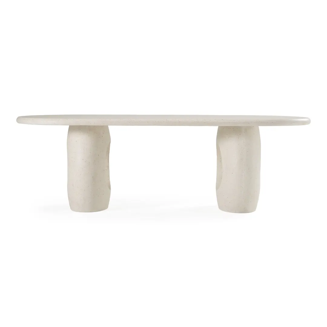 Carville — Modern Terrazzo Concrete Oval Dining Table