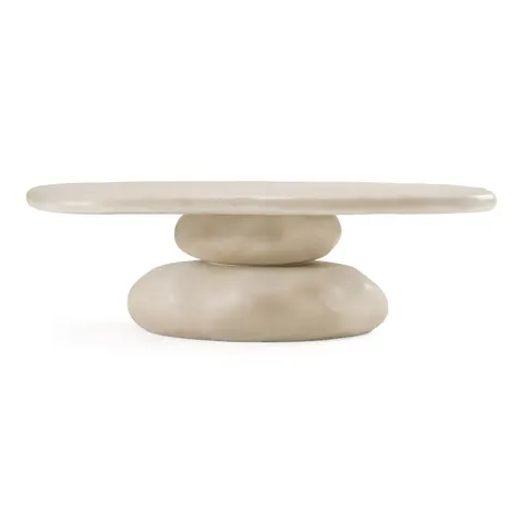 Coates — Modern Beige Concrete Coffee Table