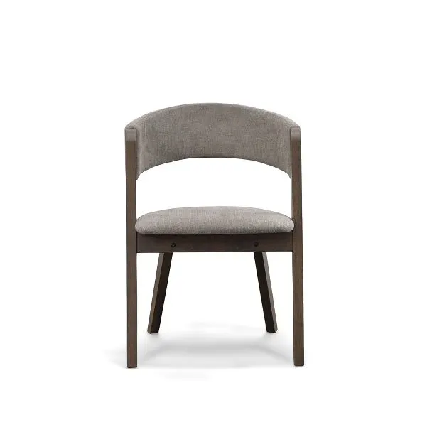 Grover — Modern Grey & Dark Wenge Dining Chair (Set of 2)