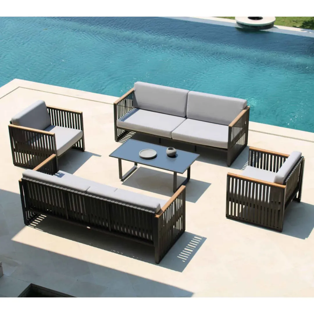 Horizon 5-Piece Seating Set with Sunbrella Cushions — 
