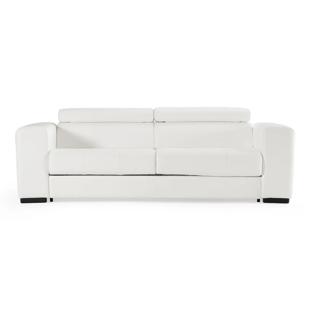 Icon — Modern Italian White Leather Sofa Bed