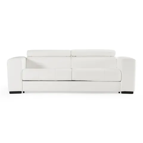 Icon — Modern Italian White Leather Sofa Bed