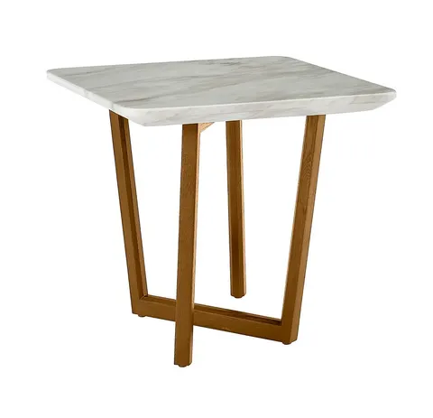 James — Mid Century Walnut + Ceramic End Table