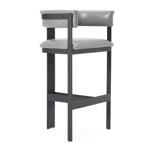 Modrest Boswell — Modern Black + Matte Gold Barstool