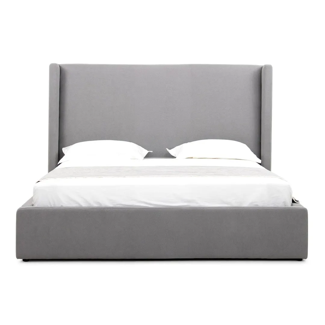 Modrest Byrne — Modern Grey Fabric Bed