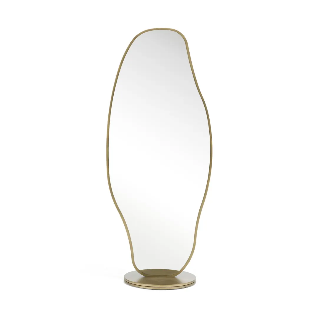 Modrest Esteem — Modern Antique Brass Freestanding Mirror