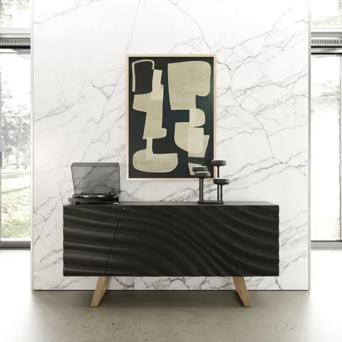 Modrest Finley — Mid-Century Black & Gold Buffet