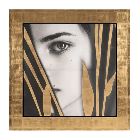 Modrest Kubia — Modern Gold 71" x 71" Painting