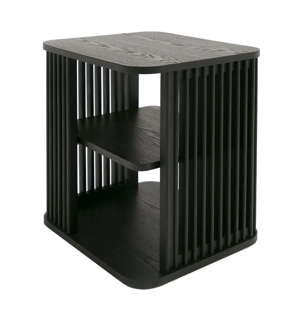 Modrest Thayne — Modern Mid Century Black Oak End Table