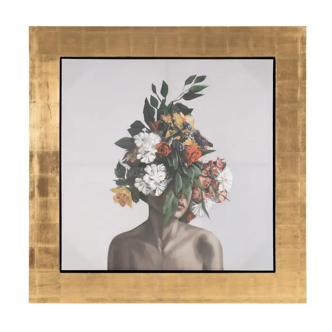 Modrest Victoria — Modern Gold 71" x 71" Painting