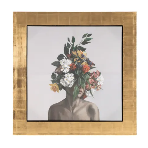 Modrest Victoria — Modern Gold 71" x 71" Painting