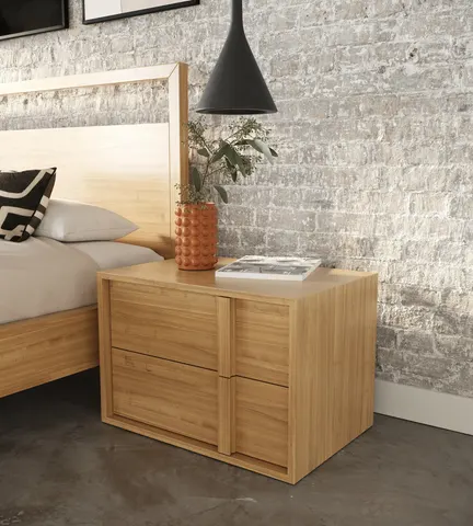 Nova Domus Berlin — Modern Natural Oak Nightstand