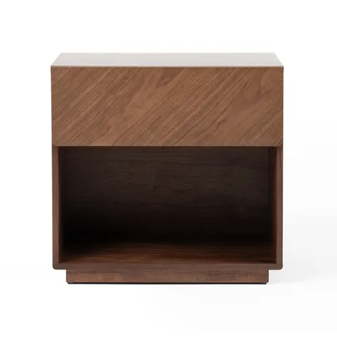 Nova Domus Kamela- — Modern Walnut Nightstand