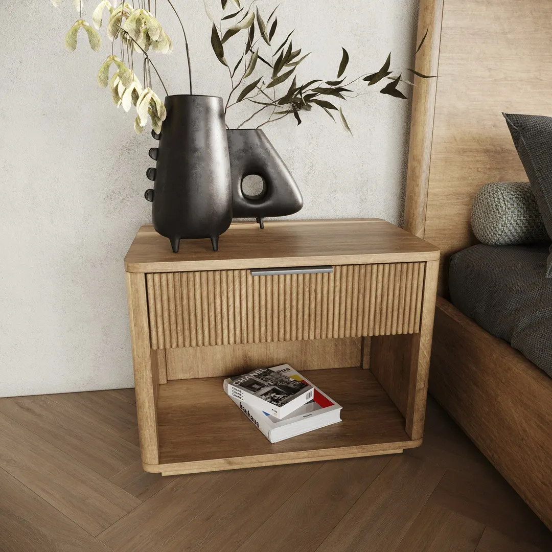 Nova Domus Santa Monica — Modern Natural Oak Nightstand
