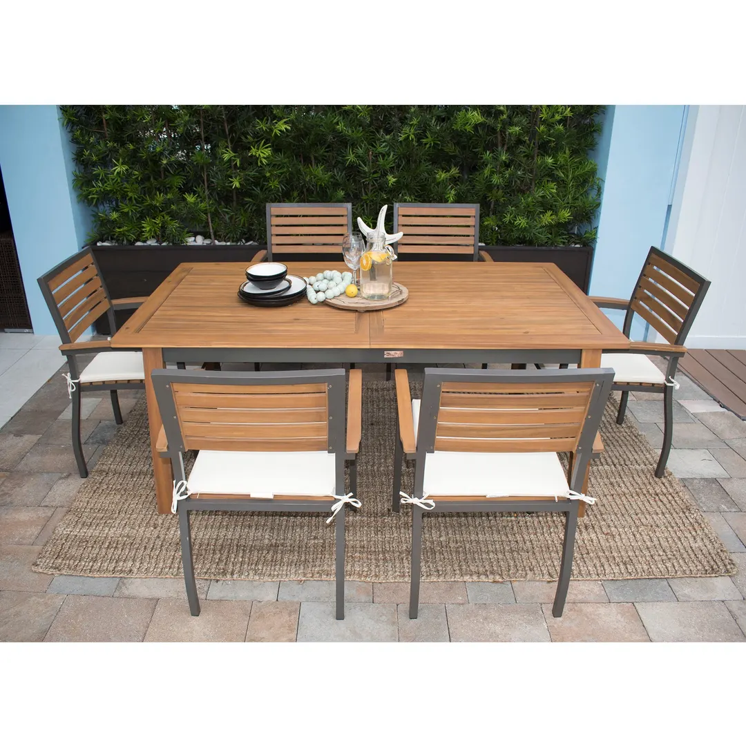 Panama Jack Boca Grande 7-Piece Rectangular Dining Set — 
