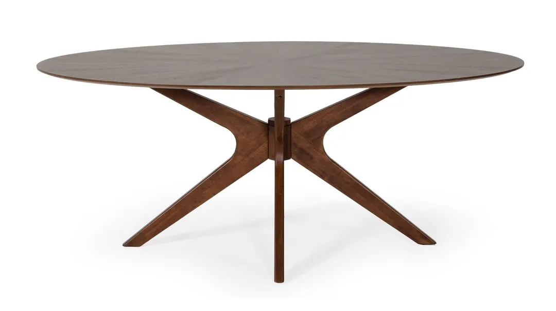 Prospect — Modern Oval Walnut Dining Table