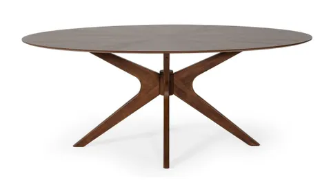Prospect — Modern Oval Walnut Dining Table