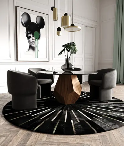 Rackham — Mid-Century Walnut Round Dining Table