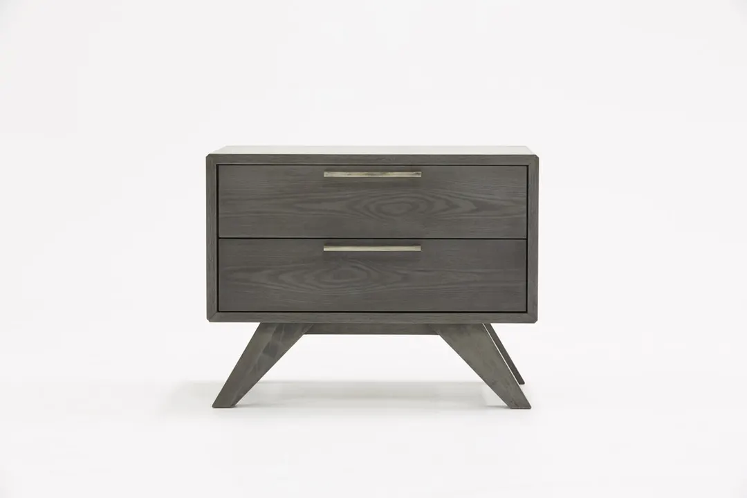 Soria — Modern Grey Wash Nightstand